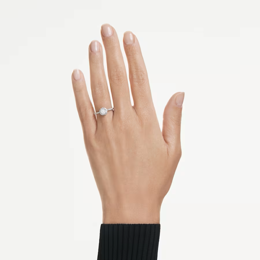 SWAROVKI | Anello solitario halo Eternity