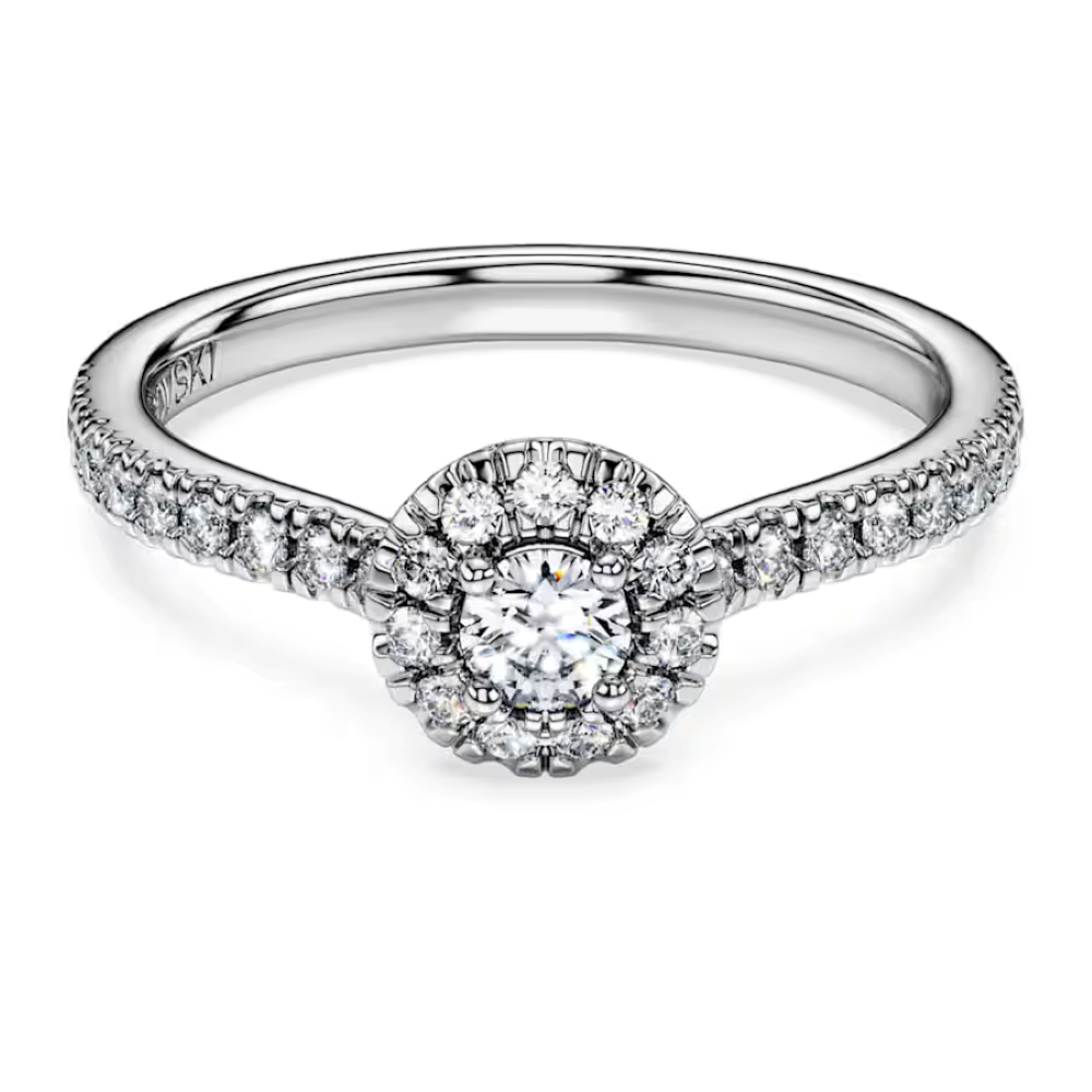 SWAROVKI | Anello solitario halo Eternity