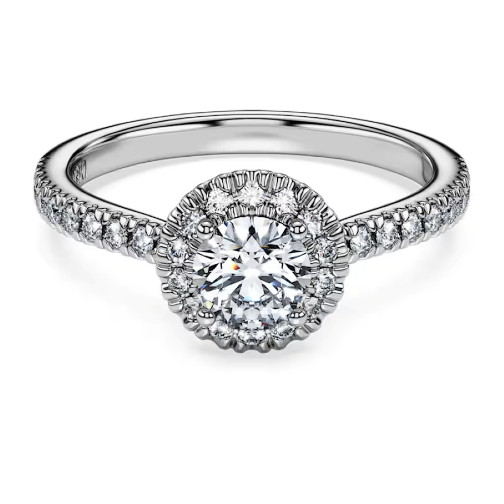 SWAROVKI | Anello solitario halo Eternity