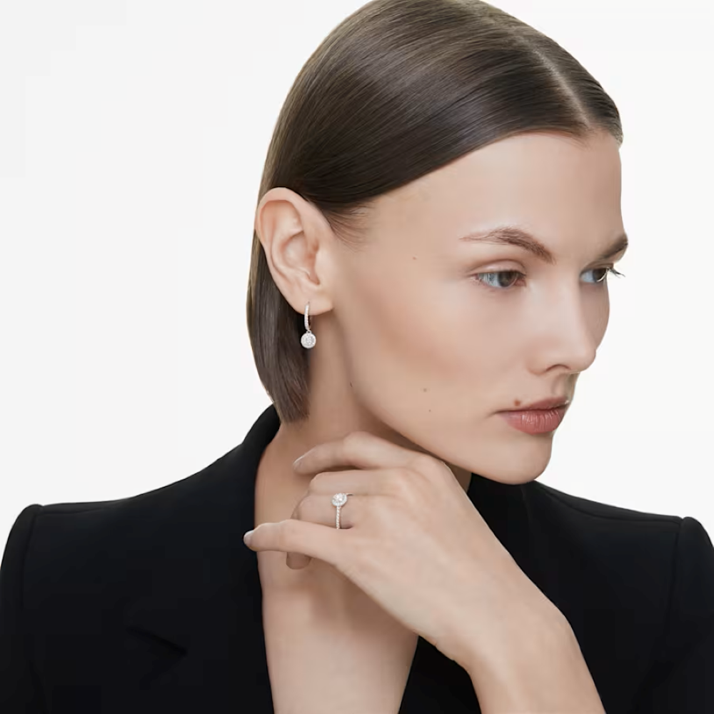 SWAROVKI | Anello solitario halo Eternity