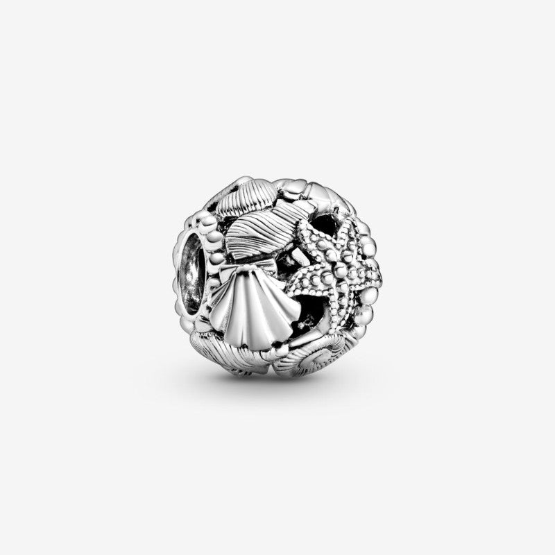 Charm openwork Cuori, stelle marine e conchiglie
