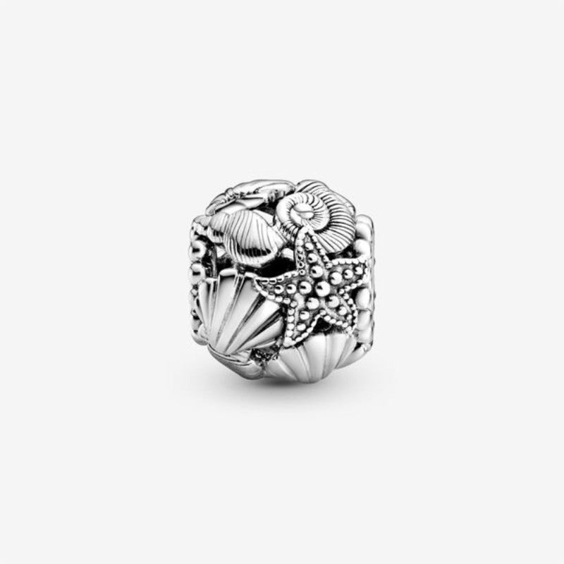 Charm openwork Cuori, stelle marine e conchiglie