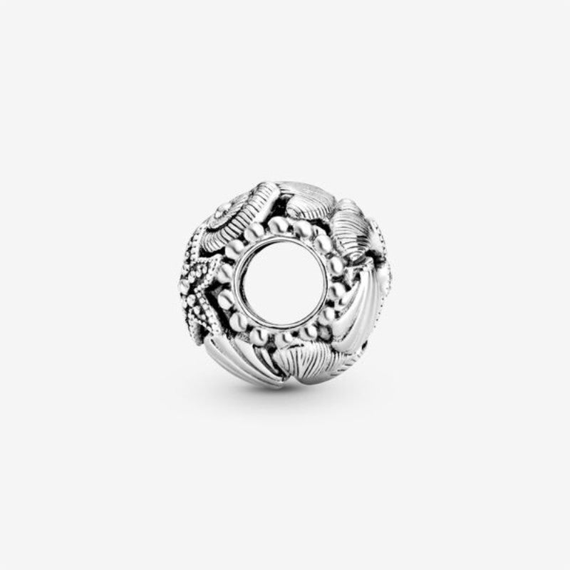 Charm openwork Cuori, stelle marine e conchiglie