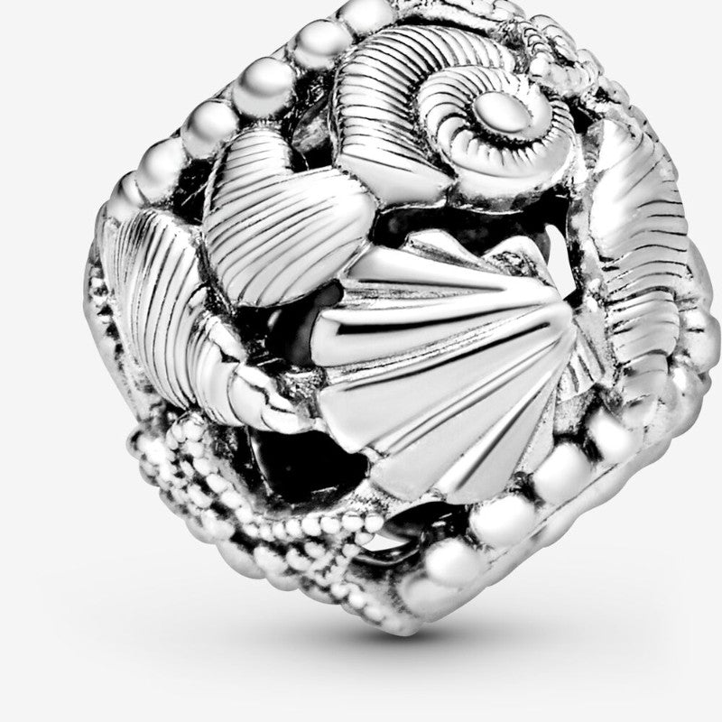 Charm openwork Cuori, stelle marine e conchiglie