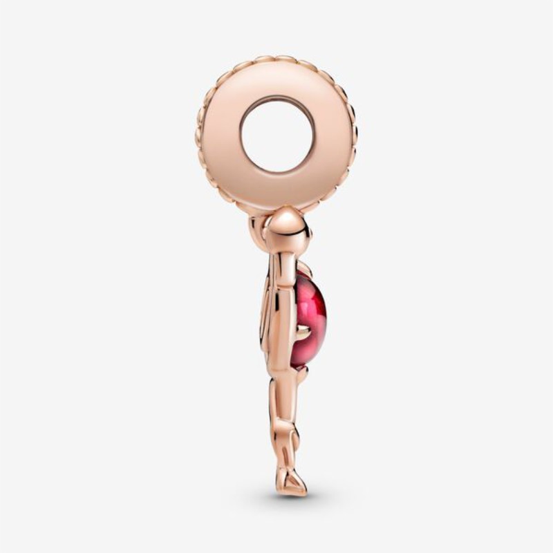 Charm pendente Fenicottero in vetro di Murano rosa