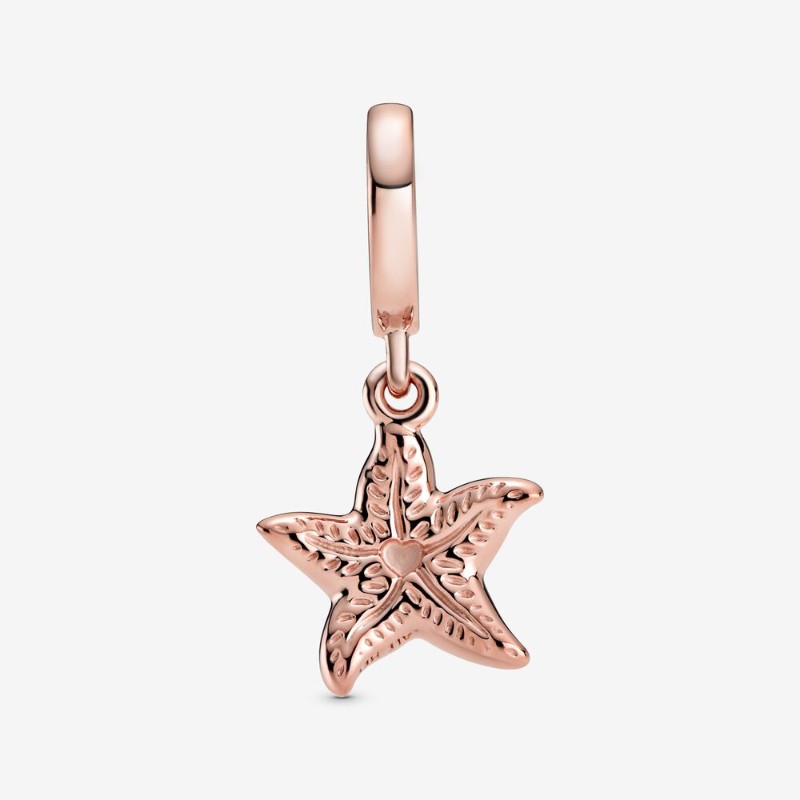 Charm pendente Stella marina scintillante
