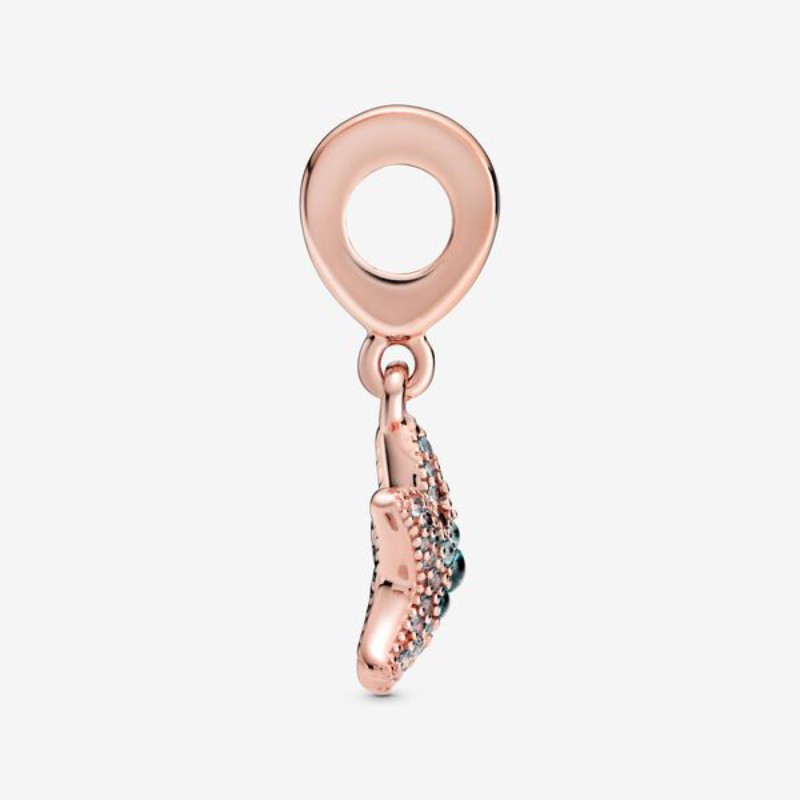 Charm pendente Stella marina scintillante