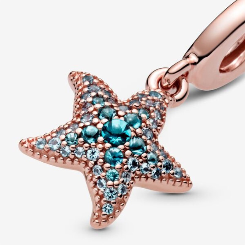 Charm pendente Stella marina scintillante