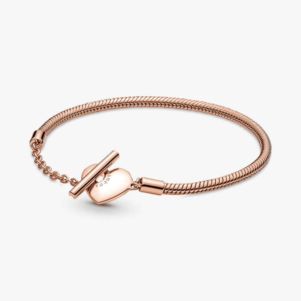 Bracciale con Chiusura a T e Cuore