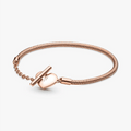 Bracciale con Chiusura a T e Cuore