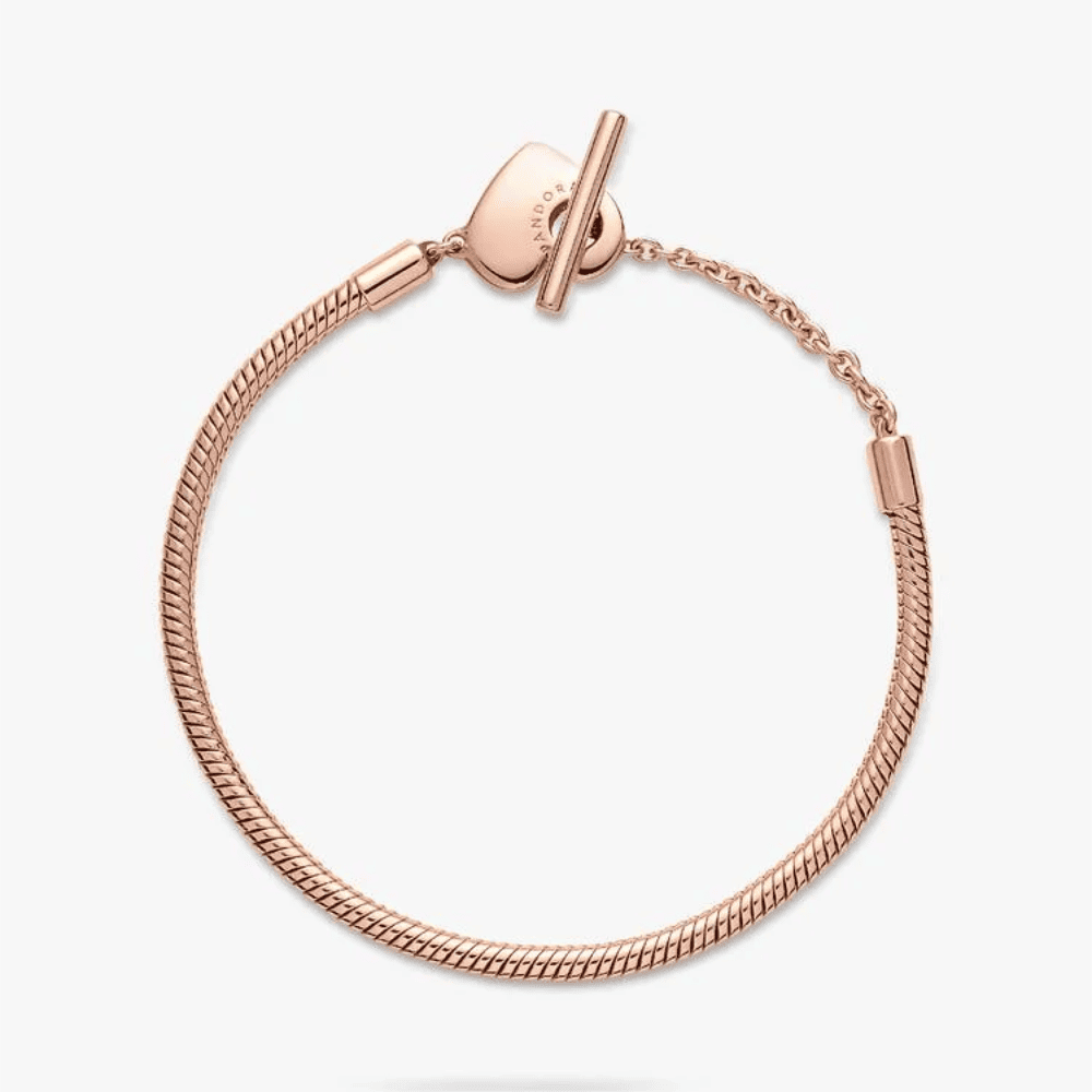 Bracciale con Chiusura a T e Cuore