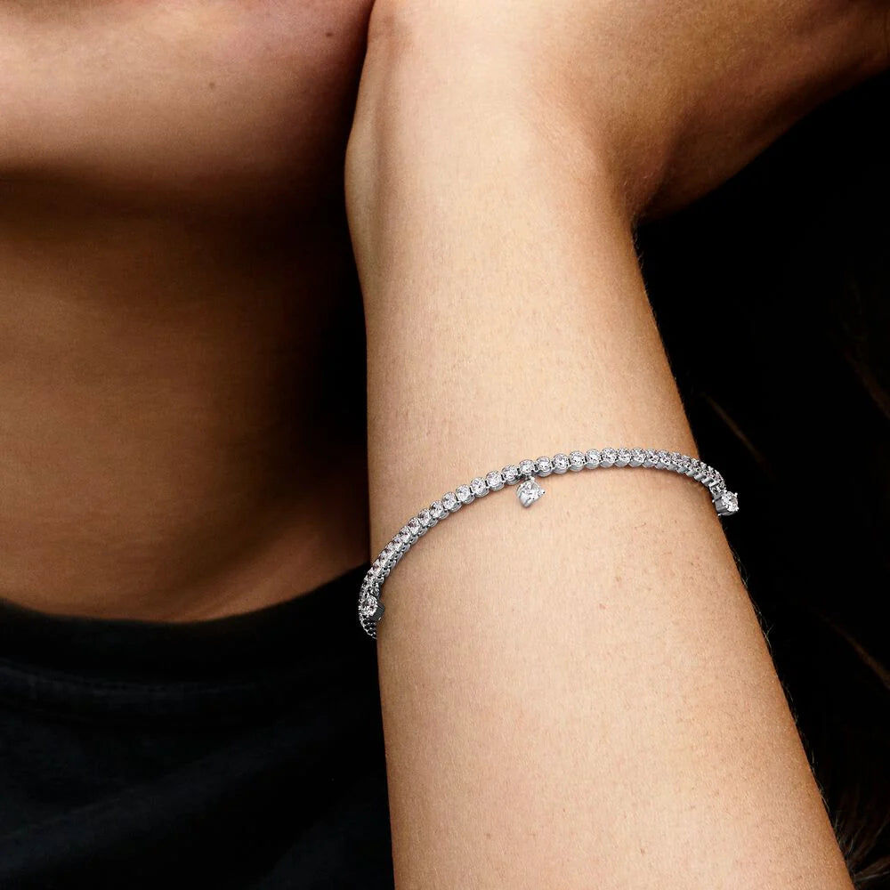 Bracciale Tennis con Gocce Luminose