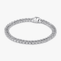 Bracciale Catena Maglia Cubana Pavé