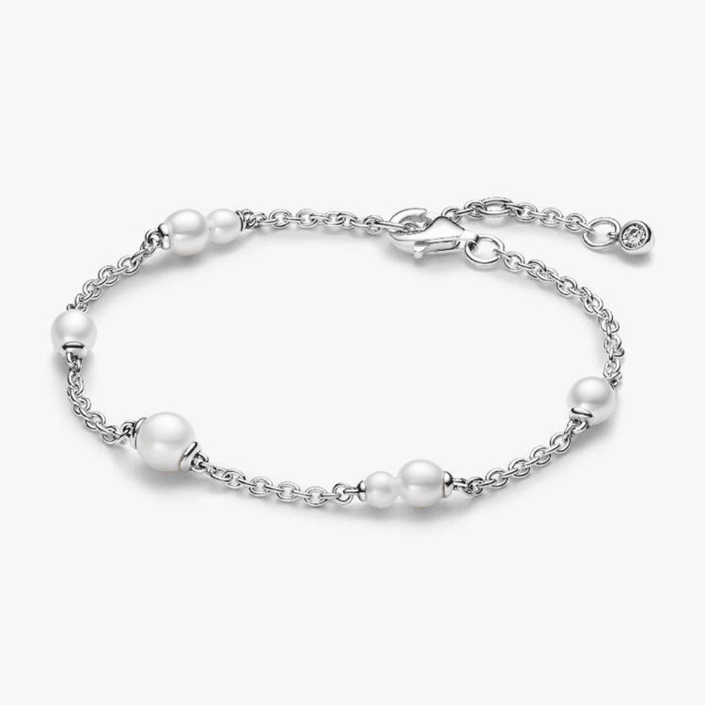 Bracciale Catena con Perle d'Acqua Dolce Coltivate