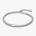 Bracciale con Perla d'Acqua Dolce Coltivata e Sfere