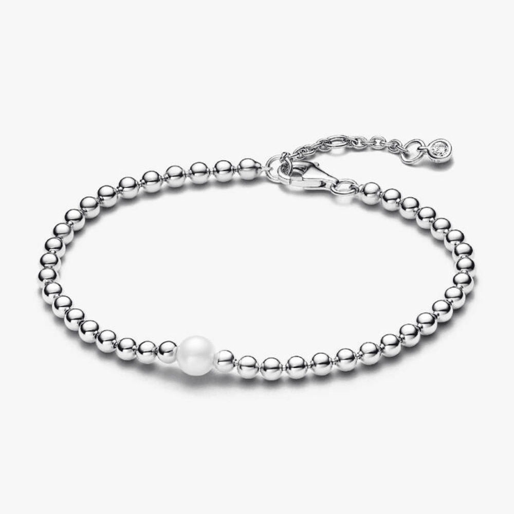 Bracciale con Perla d'Acqua Dolce Coltivata e Sfere