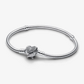 Bracciale con Chiusura a Cuore e Ali d' Angelo