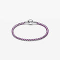 Bracciale Intreccio Tessuto Viola