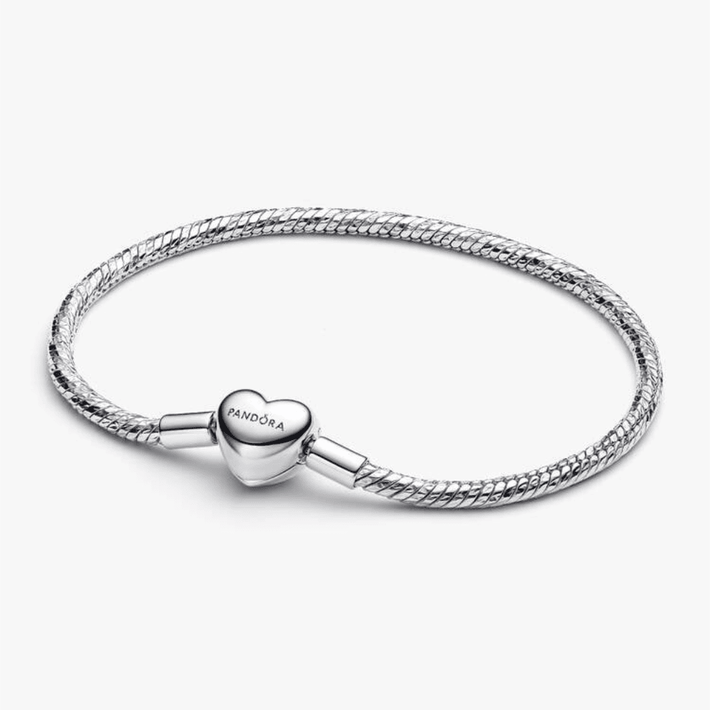 Bracciale Maglia Snake Sfaccettata con Chiusura a Cuore da Incidere