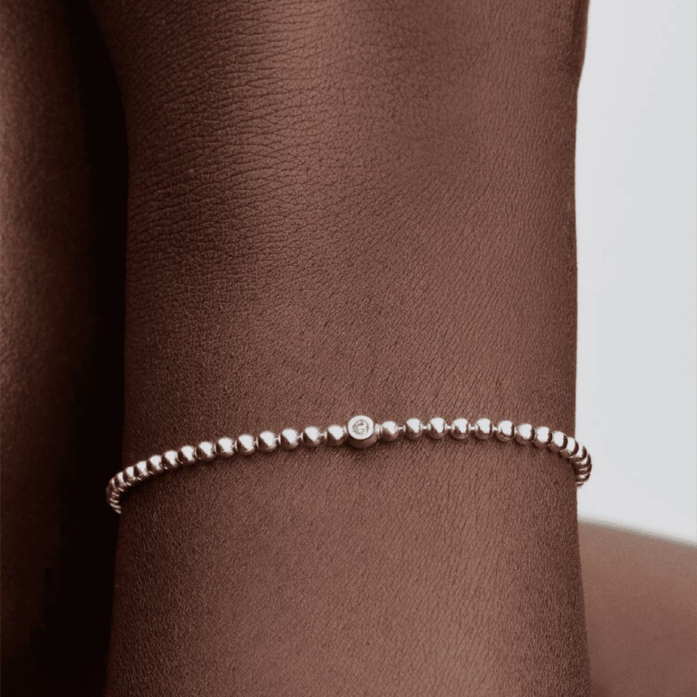 Bracciale Sfere con Punto Luce