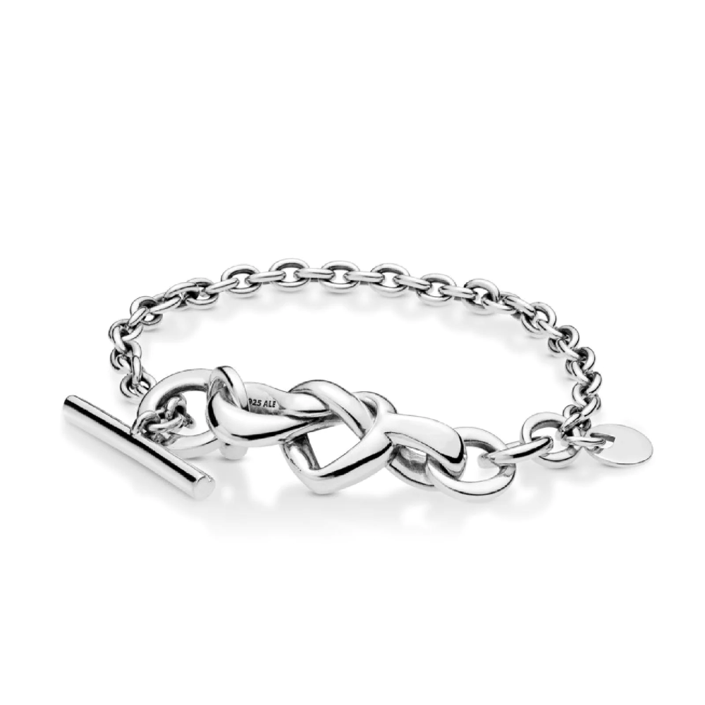Bracciale con barretta a T Cuore