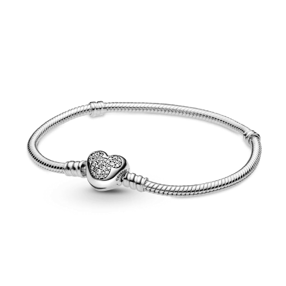 Disney, Bracciale Cuore Scintillante Mickey Mouse