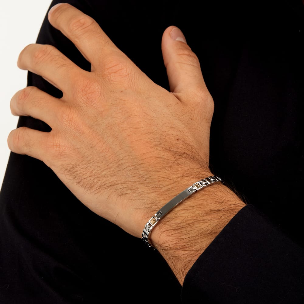 Bracciale Gold in Acciaio Bicolore – Morellato SATM28 indossato