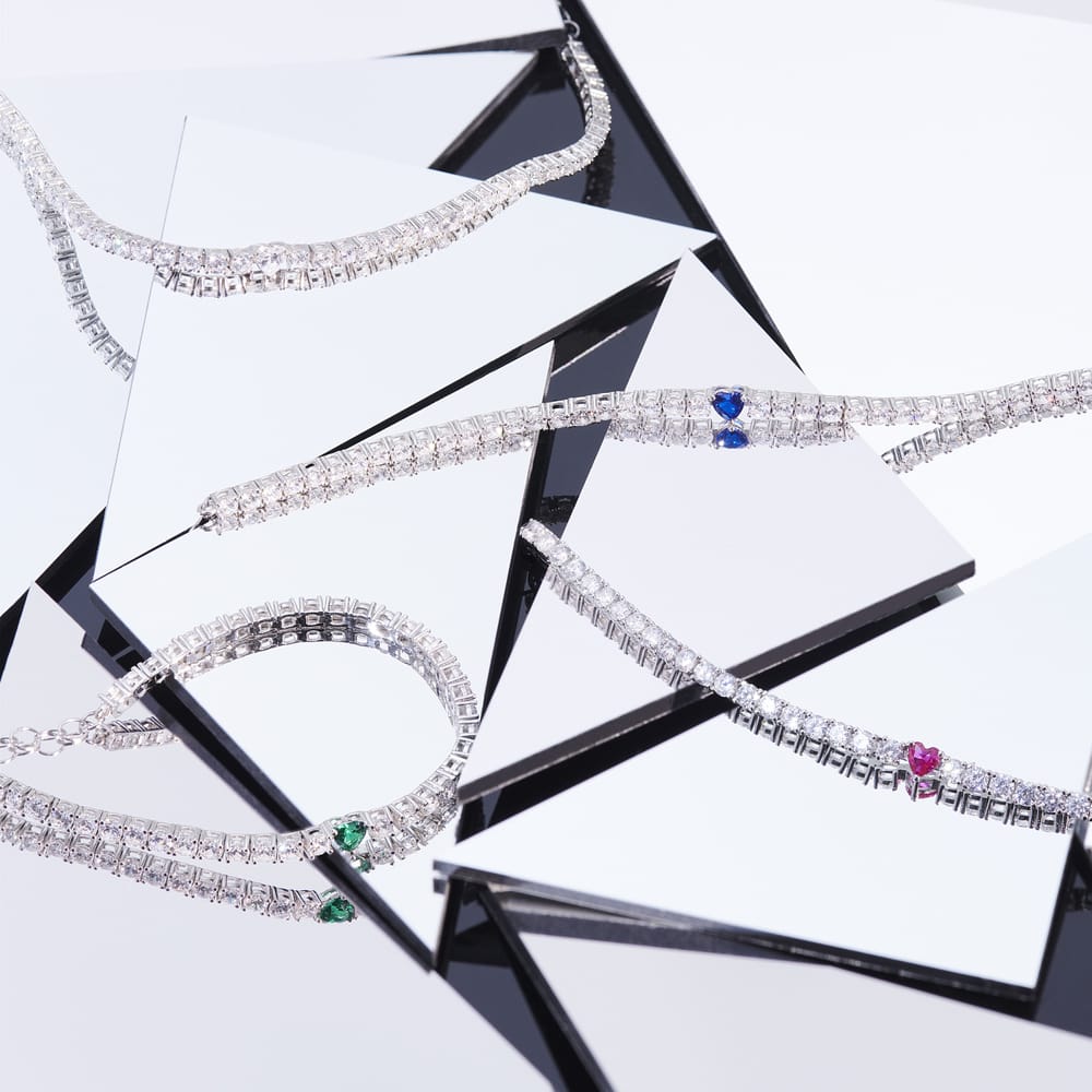 Bracciale Tennis Tesori Cuore in Argento e Zirconi Verdi – Morellato SAIW169 indossato