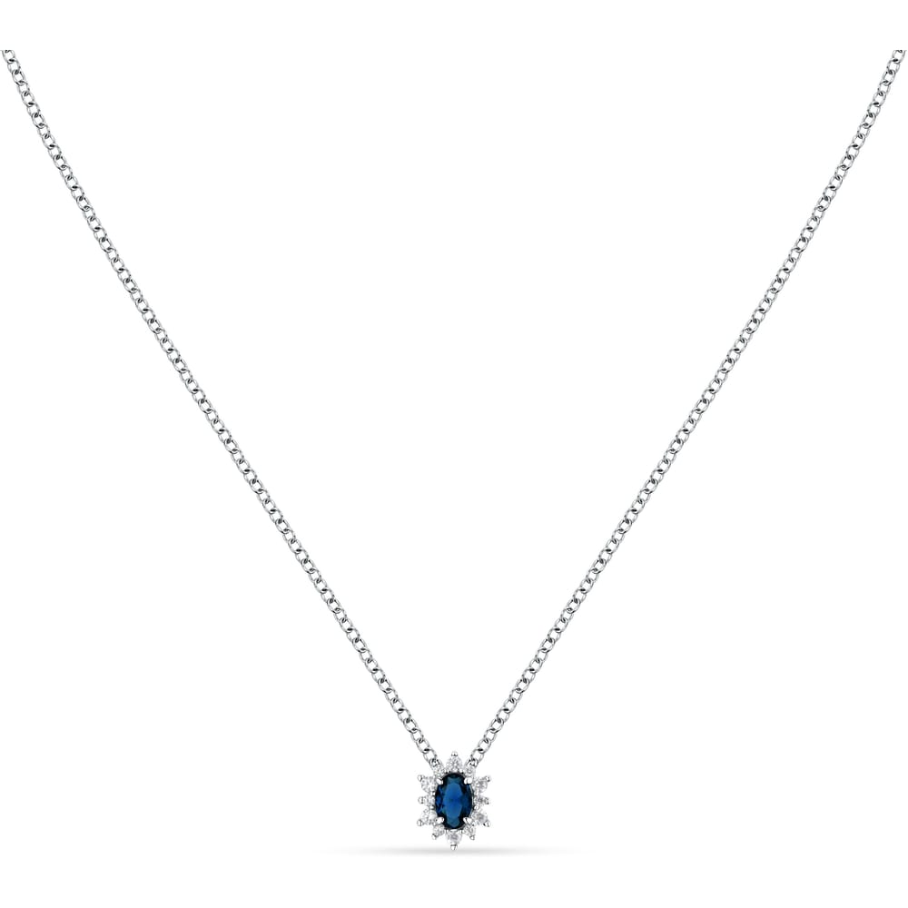 Collana Duchessa con Pendente in Argento e Zirconi Blu – Morellato SAIW150
