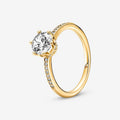 Pandora | Anello Corona Scintillante Dorato