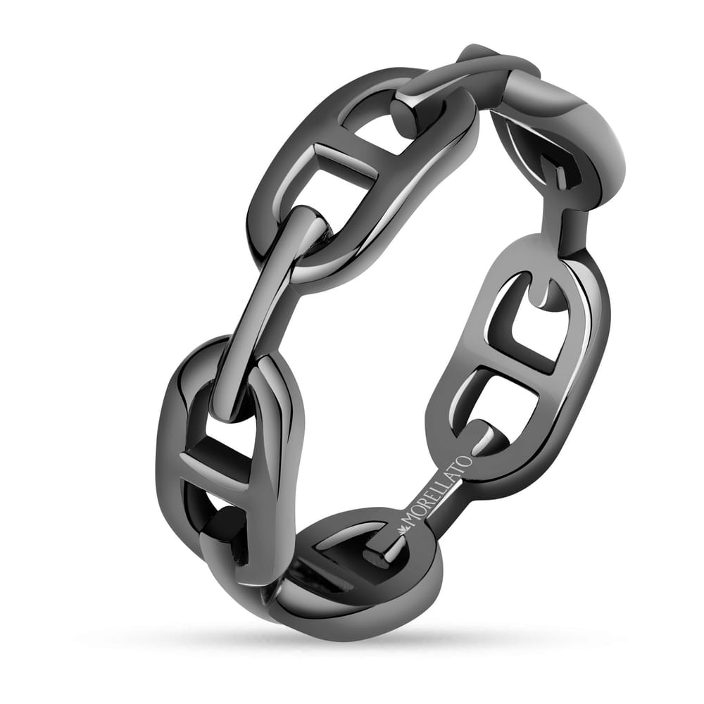 Anello Catene in Acciaio Nero – Morellato SATX25