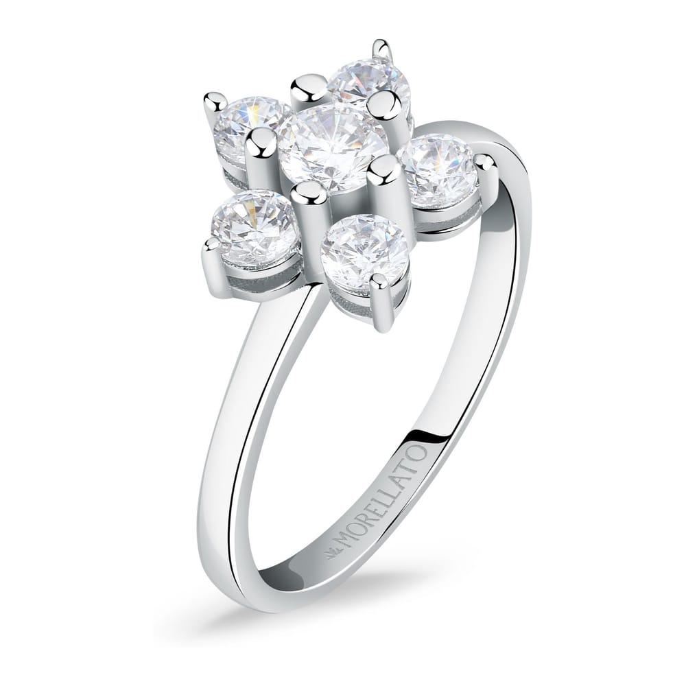 Anello Tesori Fiore in Argento e Zirconi Bianchi – Morellato SAIW127