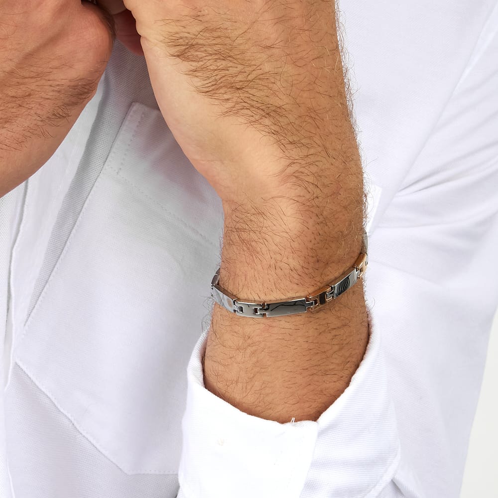 Bracciale Motown in Acciaio Bicolore – Morellato SALS98 indossato