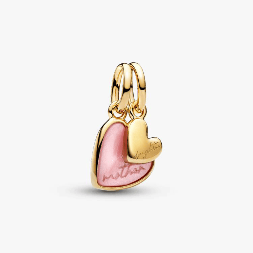 Charm Pendente Unione di Cuori Mamma e Figlia divisibile