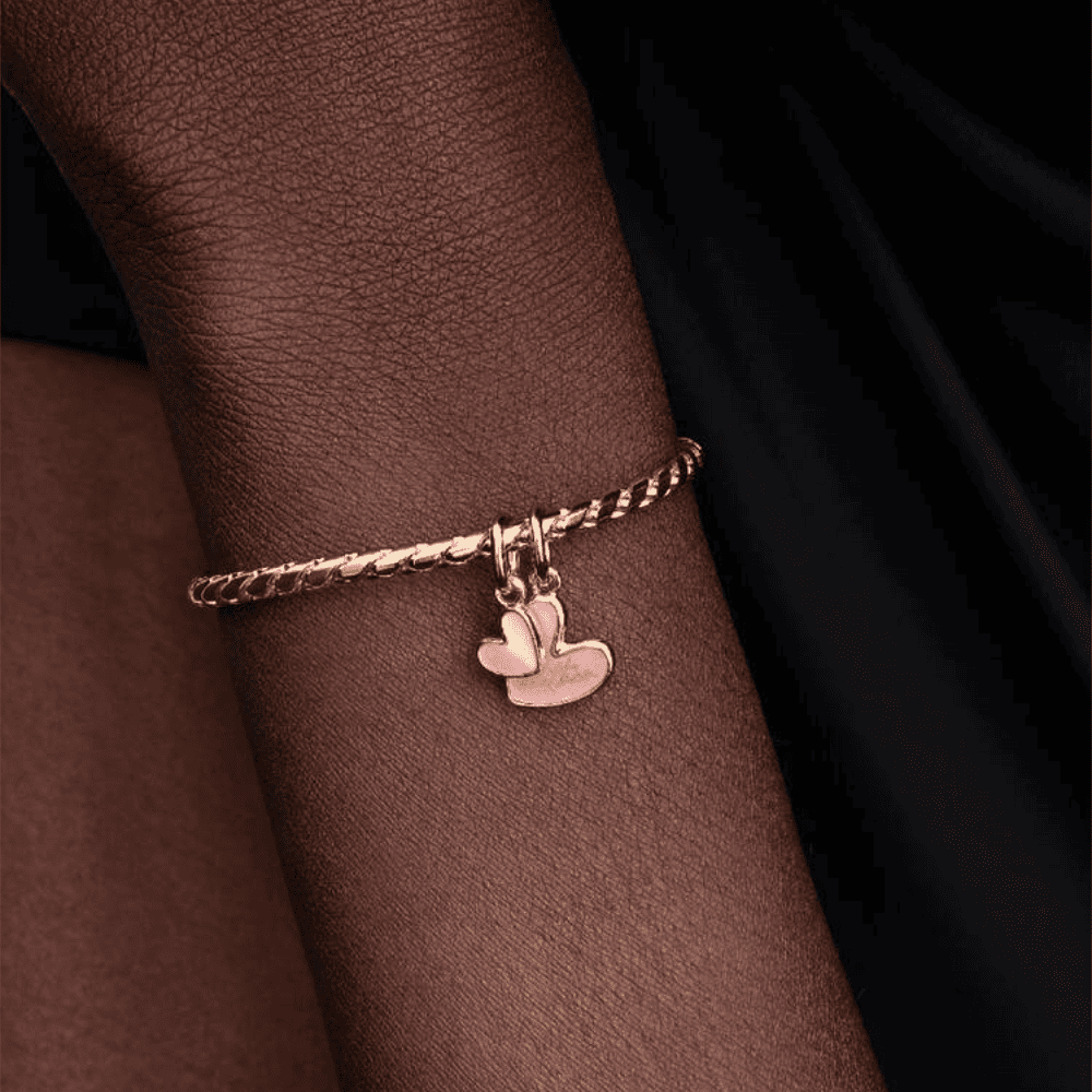 Charm Pendente Unione di Cuori Mamma e Figlia divisibile