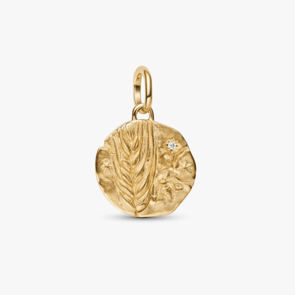 Charm Medallion Spiga di Grano "Virtus Vera Prosperitas"