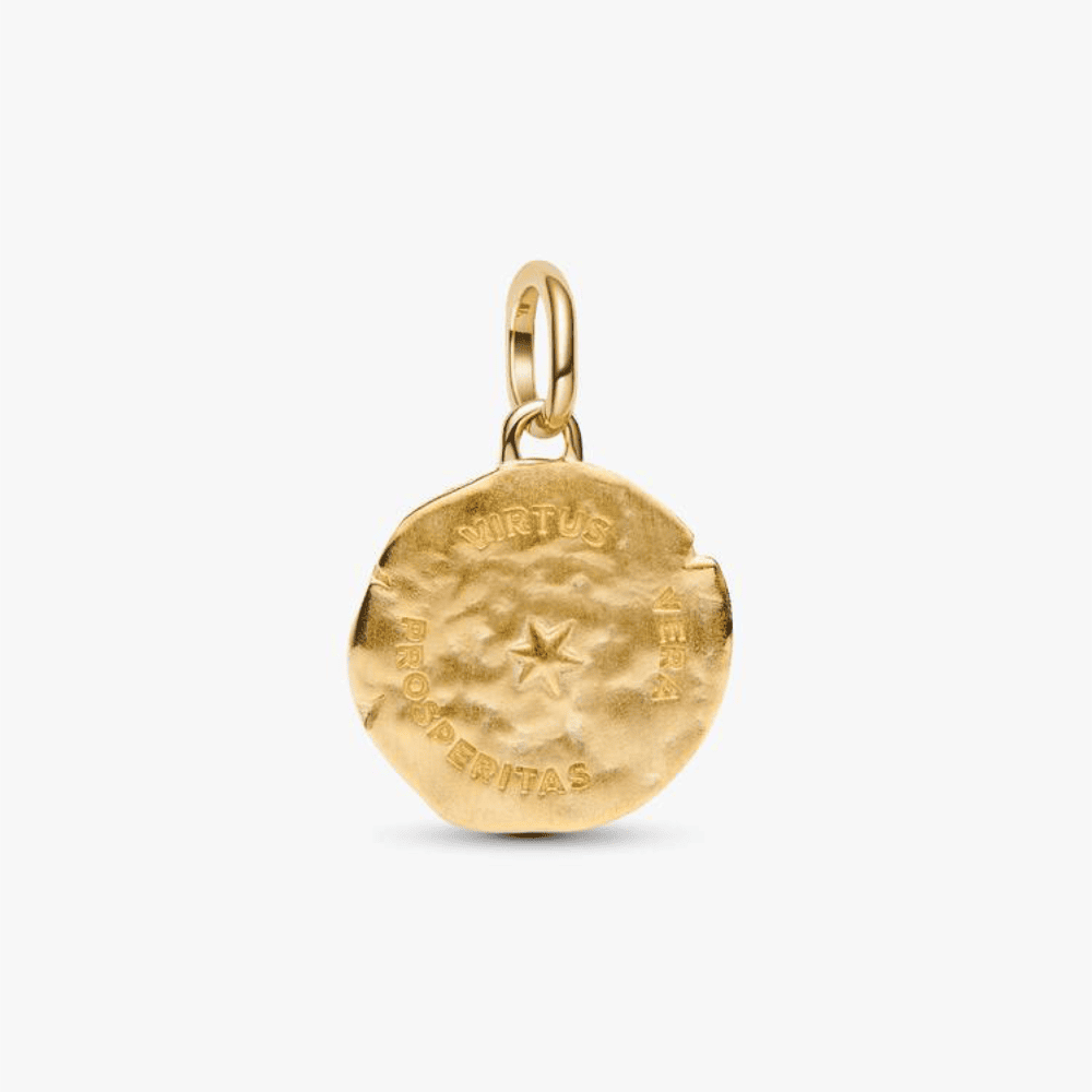 Charm Medallion Spiga di Grano "Virtus Vera Prosperitas"