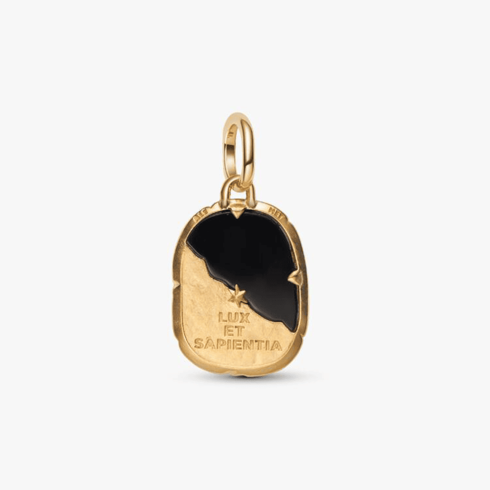Charm Medallion Gufo "Lux Et Sapientia"
