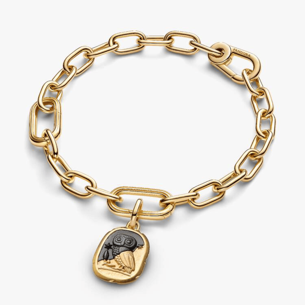 Charm Medallion Gufo "Lux Et Sapientia"