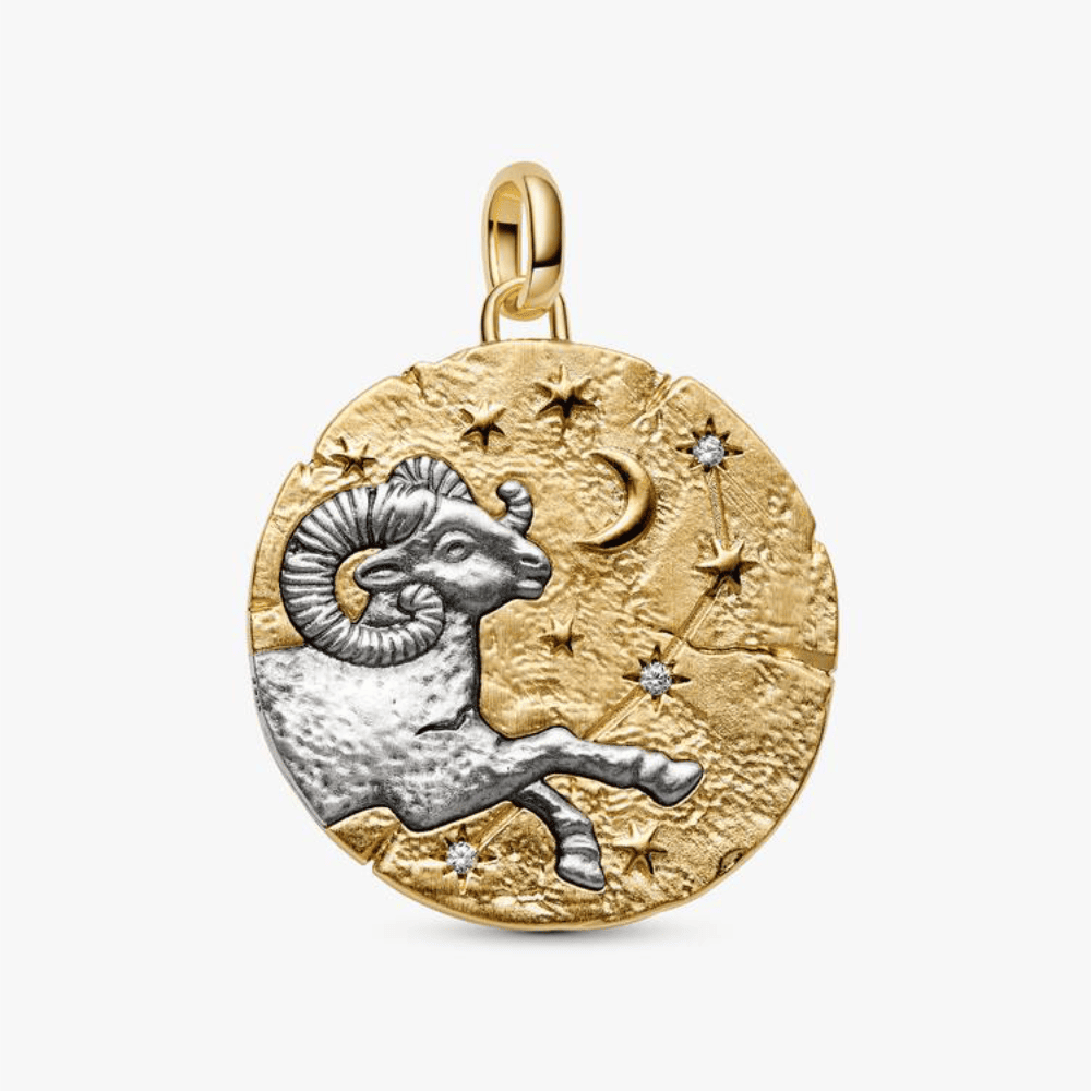 Charm Medallion XL Ariete "Acta Non Verba"