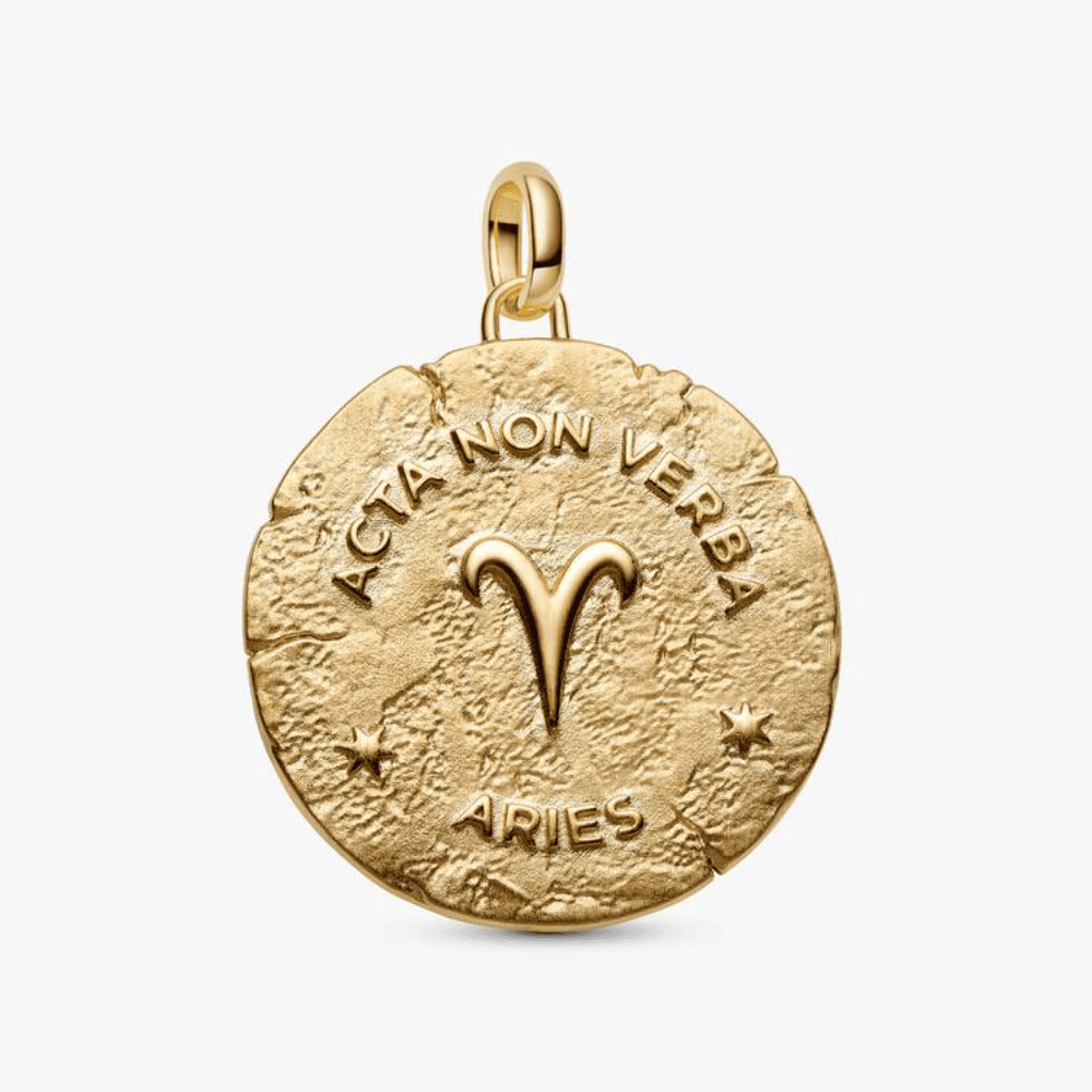 Charm Medallion XL Ariete "Acta Non Verba"