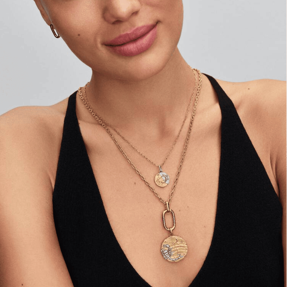 Charm Medallion XL Scorpione "Noli Timere"