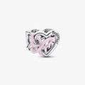 Charm Openwork Cuore e Farfalla
