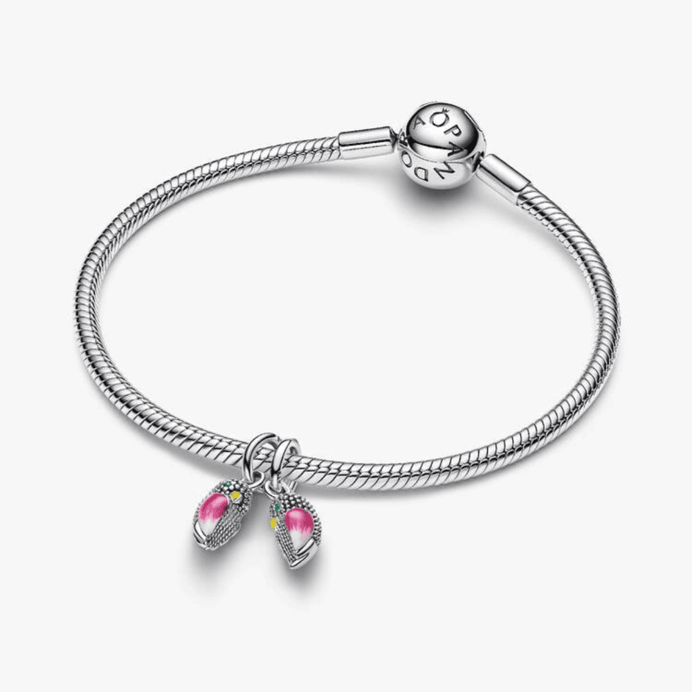 Charm Pendente Uccellini Innamorati Divisibile