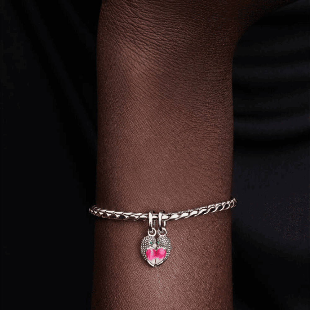 Charm Pendente Uccellini Innamorati Divisibile