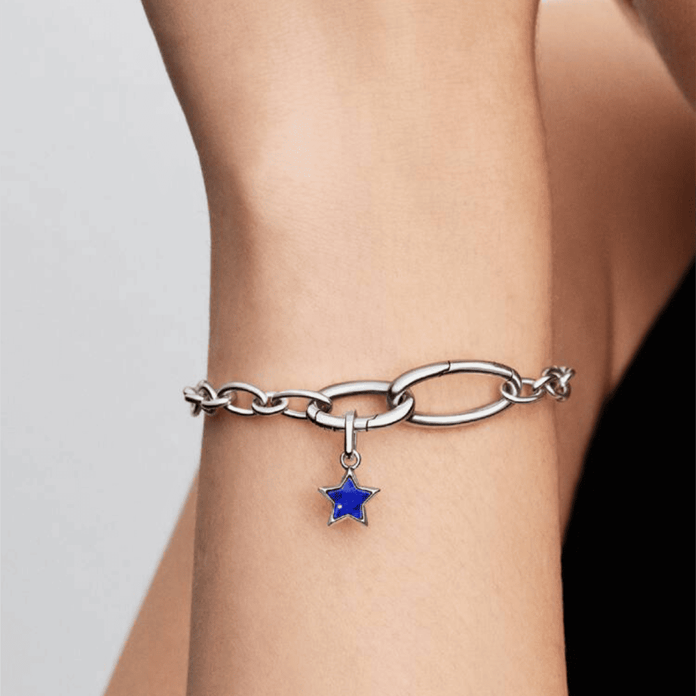 Charm mini pendente Stella blu
