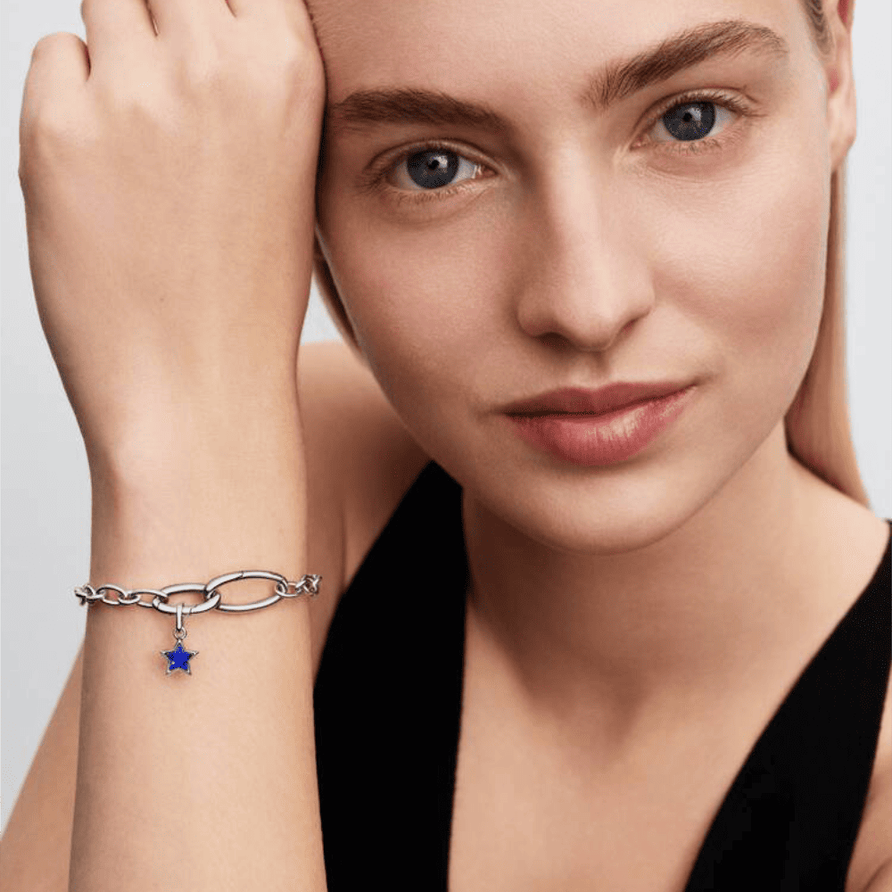 Charm mini pendente Stella blu