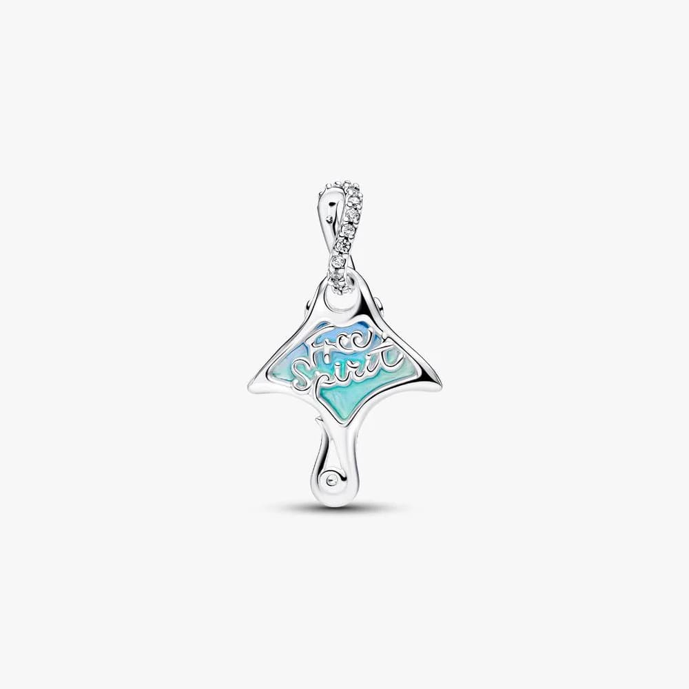 Charm Pendente Manta Vetro di Murano