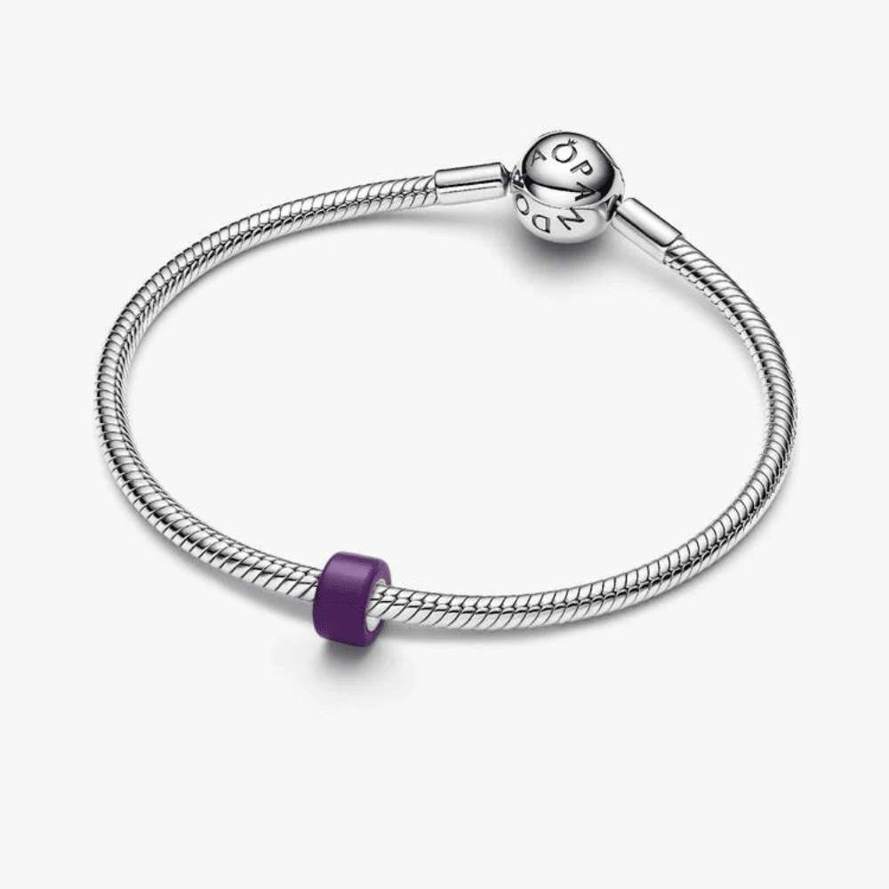 Mini Charm Vetro di Murano Viola