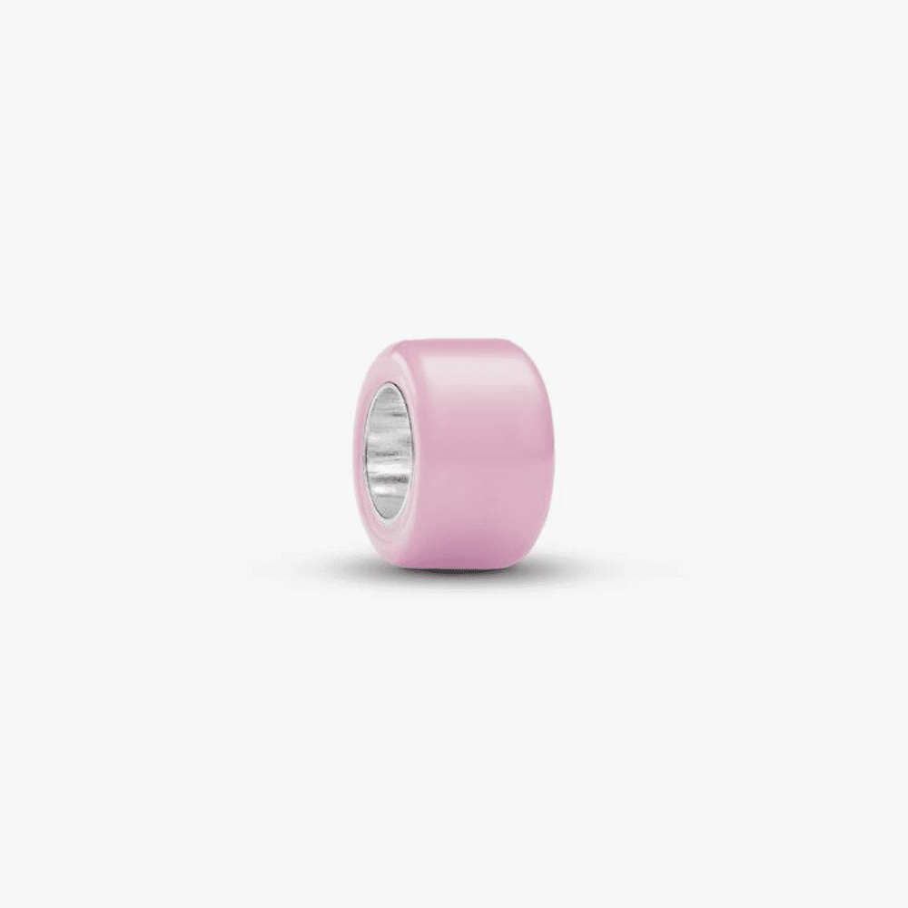 Mini Charm Vetro di Murano Rosa